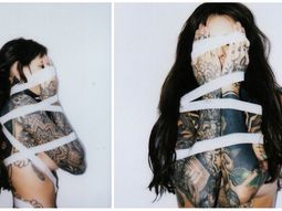 Cande Tinelli en una jugada producción de fotos con topless Cande Tinelli en una jugada producción de fotos con topless