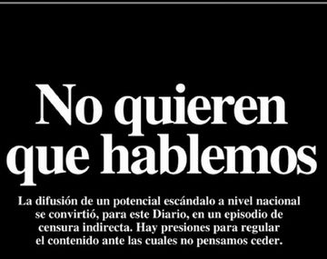 Una dura tapa del diario Patagónico: leé la editorial