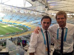 La dupla del Mundial se suma a Fútbol para Todos