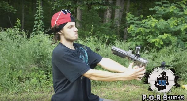 Se disparó en la cara con una pistola de paintball&nbsp;
