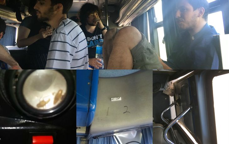 Pasajeros denuncian mal estado de micro