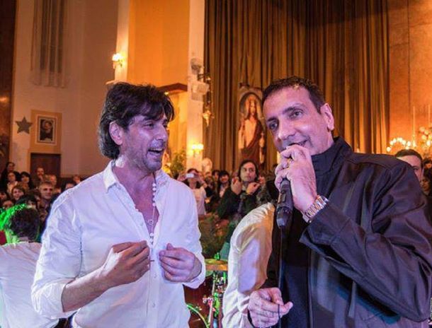 El cura Fernando A. Abraham con Darthés