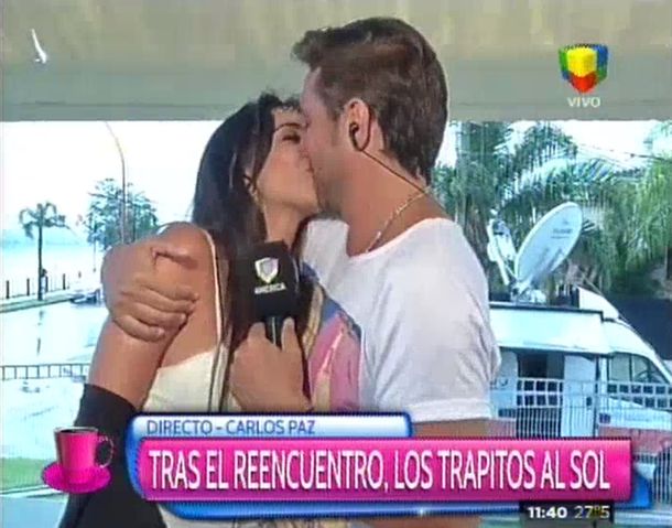 El caliente reencuentro de Sabrina Ravelli y Matías Alé tras estar un mes separados