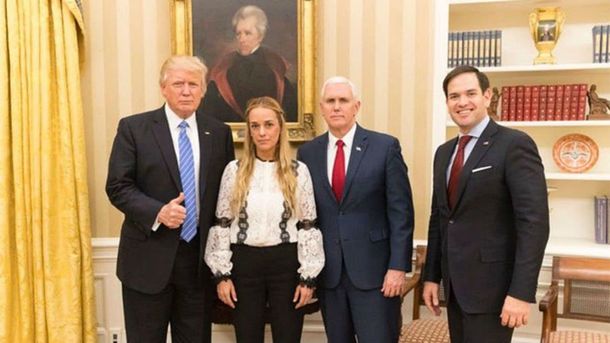 Donald Trump con Lilian Tintori