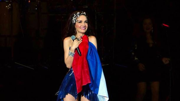Natalia Oreiro brindó un impactante show para sus fanáticos en Rusia