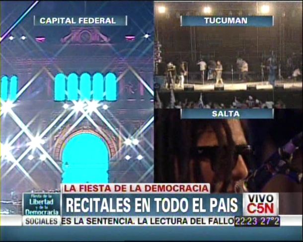 Seguí en directo los festejos por el Día de la Democracia