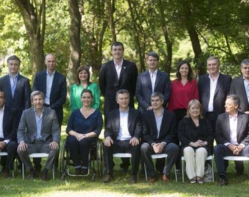 Macri y su gabinete de ministros