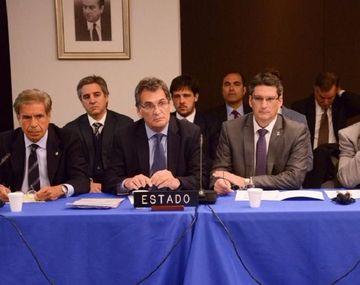 El secretario de DDHH, Claudio Avruj, durante la audiencia