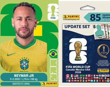 Cuándo puede salir la figurita de Neymar del Mundial 2026