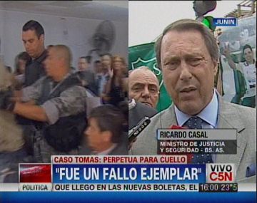 Casal calificó de ejemplar la sentencia a Cuello