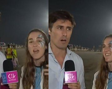 Apareció la hincha argentina que encaró a un cronista chileno en plena entrevista