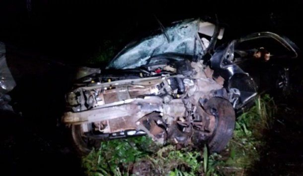 Misiones: impresionante choque frontal en la Ruta 13