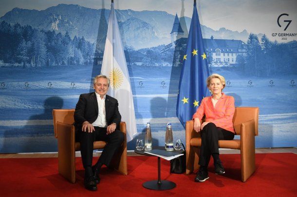 Alberto Fernández se reunió con Úrsula von der Leyen, titular de la Comisión Europea