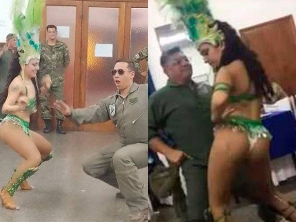Sancionaron a los miembros de la Fuerza Aérea de Mendoza tras el escandaloso festejo con bailarinas