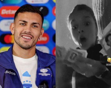 La divertida reacción de la hija de Leandro Paredes cuando le tocó a su papá en el paquete de figuritas