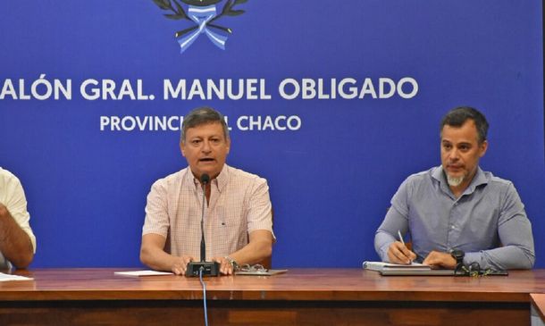 Domingo Peppo junto a Horacio Rey