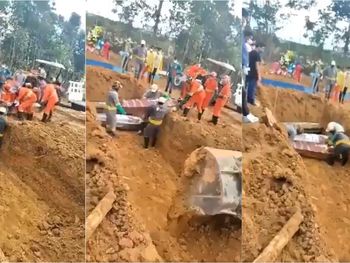 Fosas comunes en Brasil para los muertos por coronavirus