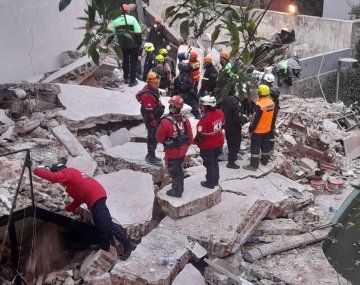 Derrumbe en Rosario: encontraron sin vida al hombre que había quedado atrapado