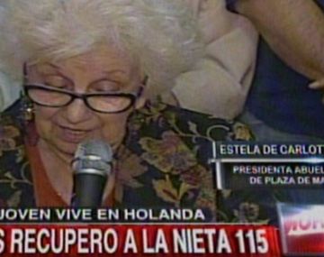 Abuelas de Plaza de Mayo confirmó la recuperación de la nieta 115