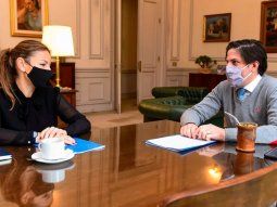 El ministro de&nbsp;Educación&nbsp;de,&nbsp;Nicolás Trotta y la ministra de Educación de la Ciudad, Soledad Acuña. Foto:&nbsp;@trottanico
