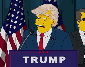 Hasta los Simpson se burlaron de Donald Trump
