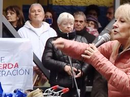 La precandidata presidencial del Frente Amplio apuntó contra el gobierno. La precandidata presidencial del Frente Amplio apuntó contra el gobierno.