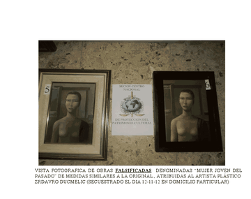 Interpol secuestró reconocidas obras de arte falsificadas