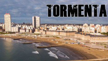 Tormenta negra en Mar del Plata Tormenta negra en Mar del Plata