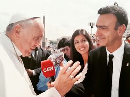 Anticipo: el papa Francisco volvió a  recibir a C5N en una audiencia