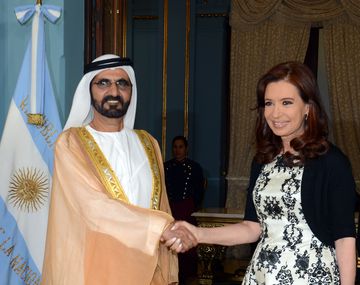 Cristina Kirchner se reunió con el primer ministro de EAU