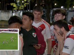 Hinchas de River se fueron antes del penal de Borja y celebraron un gol que no fue