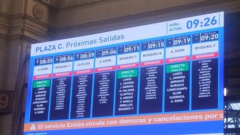 El Tren Roca, con demoras y cancelaciones en varios ramales El Tren Roca, con demoras y cancelaciones en varios ramales