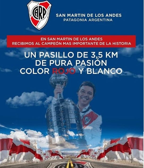 El curioso recibimiento que le harán a River en San Martín de Los Andes