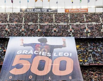 El tributo que le rindió el Camp Nou a Lionel Messi