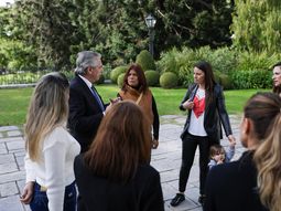 Alberto Fernández recibió a beneficiarias del Programa Acompañar