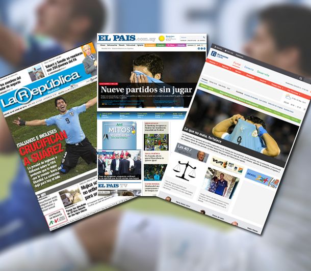 La prensa uruguaya, indignada con la sanción a Suárez