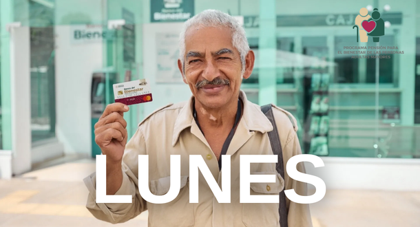 Quiénes reciben su pago de Pensiones del Bienestar este lunes.