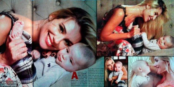 Paula Morales presentó a Valentino, su hijo con Fabián Vena