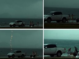 un fotografo capta el instante en el que un rayo fulmino a una mujer en una playa de brasil un fotografo capta el instante en el que un rayo fulmino a una mujer en una playa de brasil