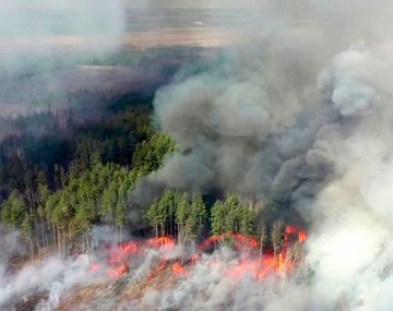 Los incendios forestales cerca de Chernobyl están contenidos gracias a la lluvia