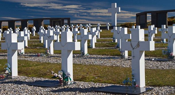 Cementerio de Darwin en las Islas Malvinas