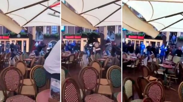 Con Bielsa no pasaba: hinchas del Marsella rompieron un restaurant