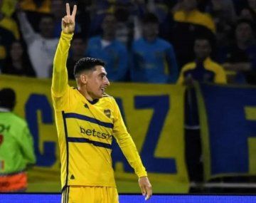 El gol de Miguel Merentiel para el 1-0 de Boca ante Estudiantes