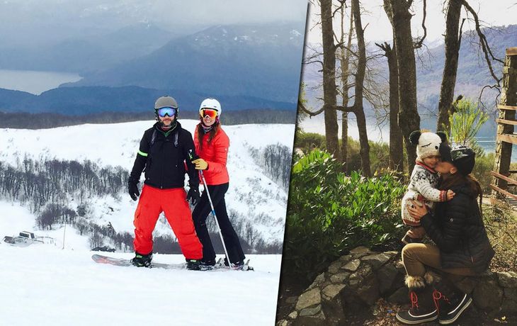 Las vacaciones de Débora Bello y Diego Torres en el sur