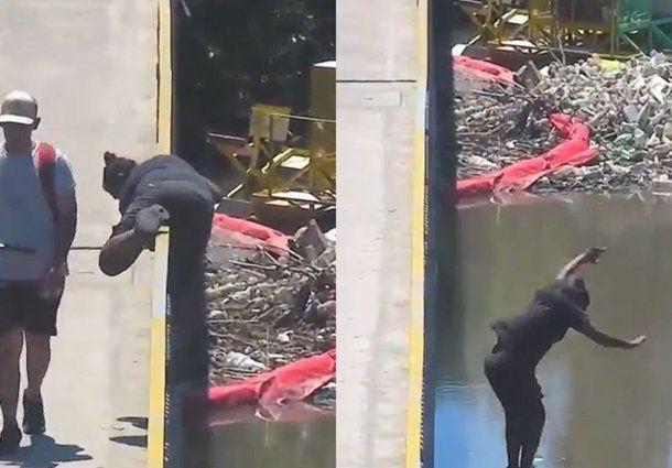 Ocurrió en Tigre: se tiró de una altura de 15 metros al río contaminado y argumentó que tenía calor