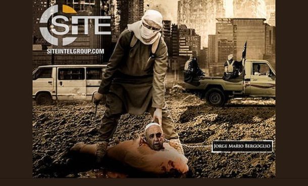 La escalofriante imagen de ISIS que muestra decapitado al Papa Francisco