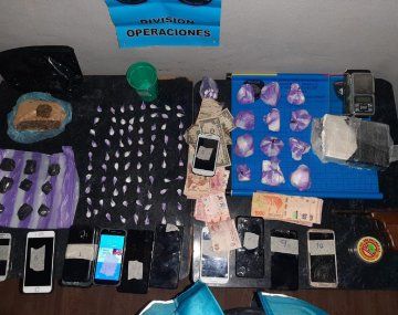 Cuatro narcos detenidos en CABA con un kilo de cocaína y dosis de marihuana