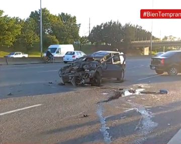Violento choque múltiple en la Panamericana: tres heridos