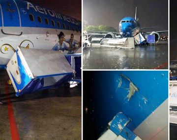 {altText(,#Temporal: mirá el video del avión que giró 90 grados en Aeroparque)}