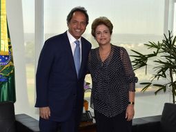 Scioli y Rousseff se comprometieron a afianzar la unidad del Mercosur